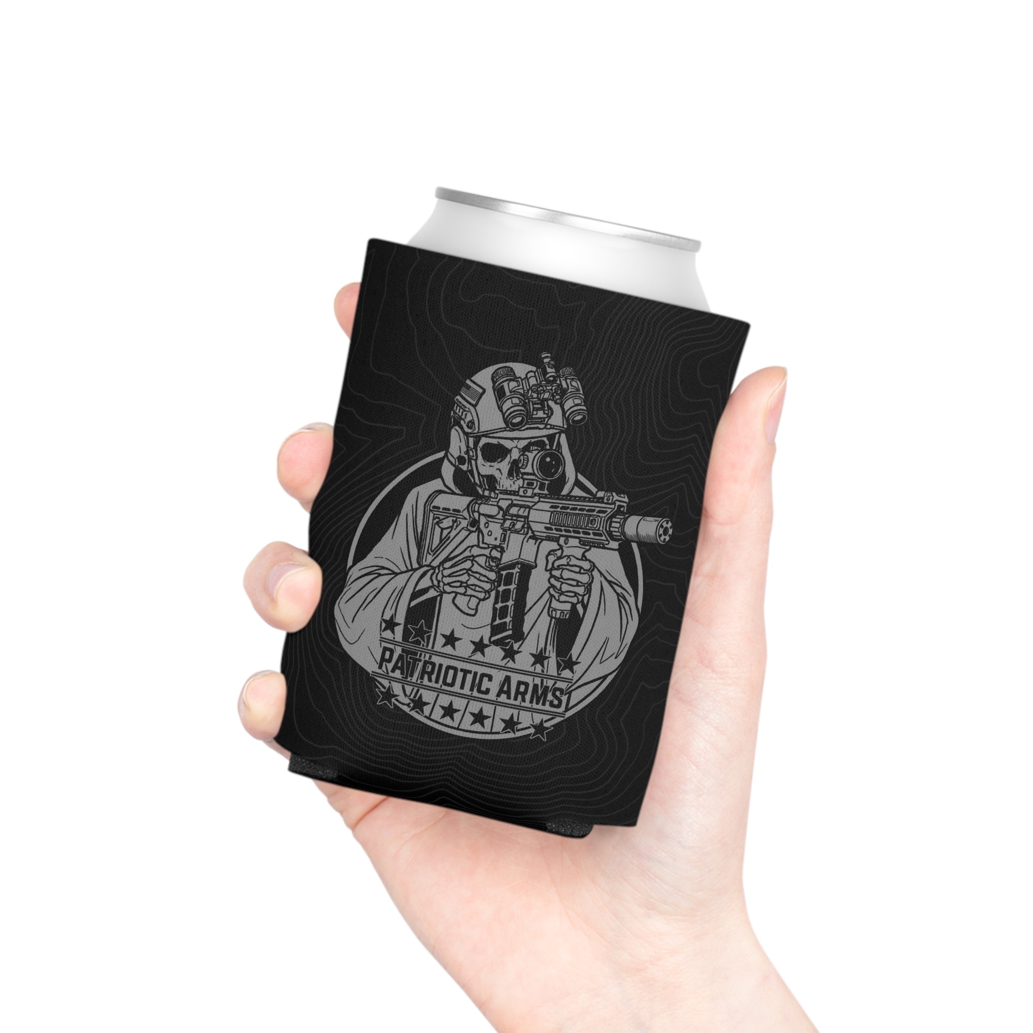 Can Cooler — Patriotic Arms Soldier Koozie